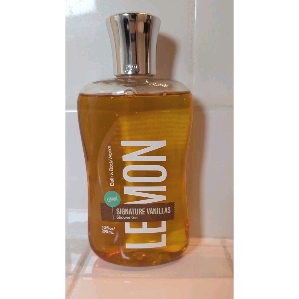 Bath & Body Works Signature Vanillas Lemon Shower Gel 10oz Discontinued Rare